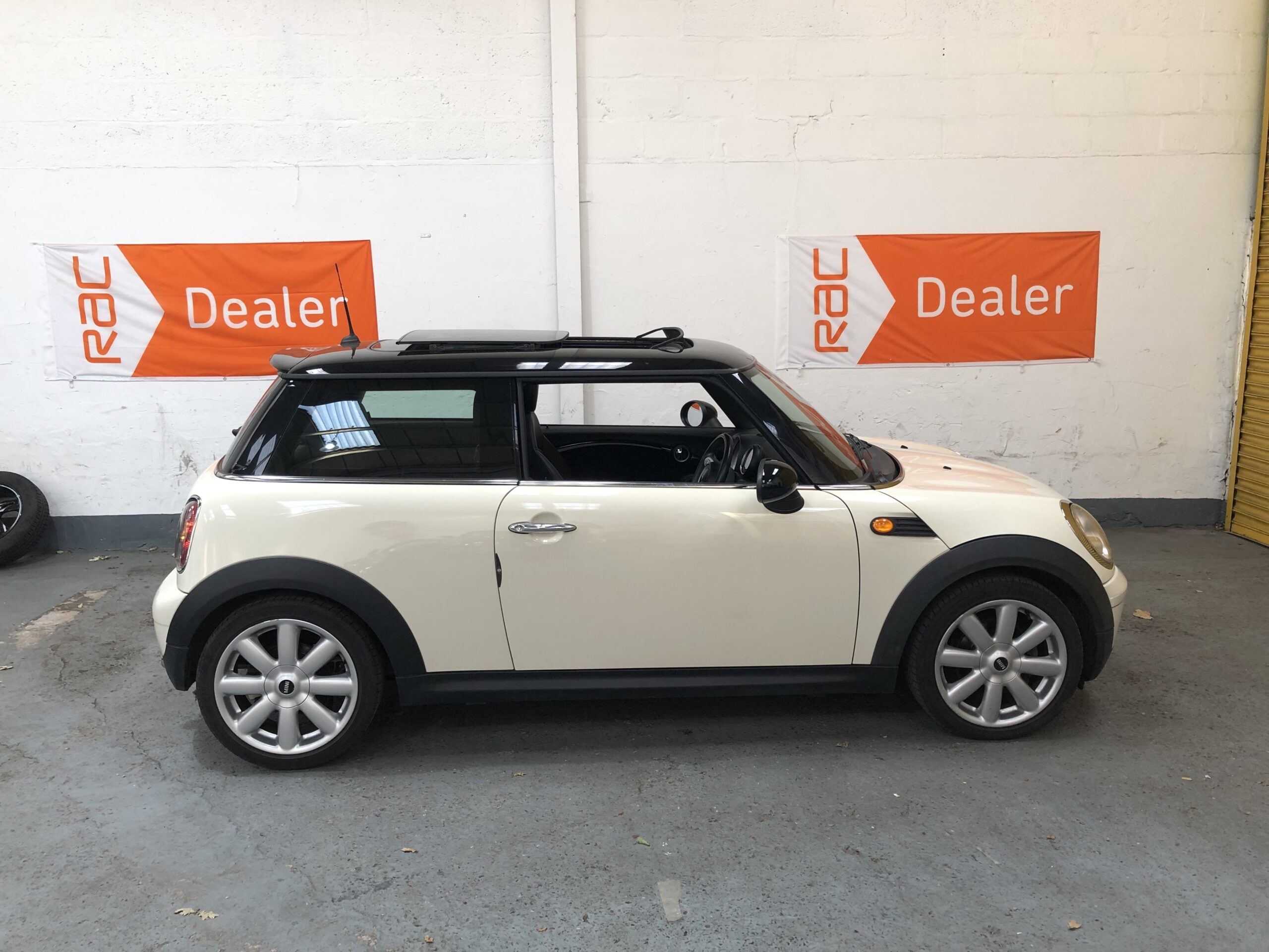 SOLD - 2007 (57) MINI Cooper in Pepper White with Chili Pack and Pano ...