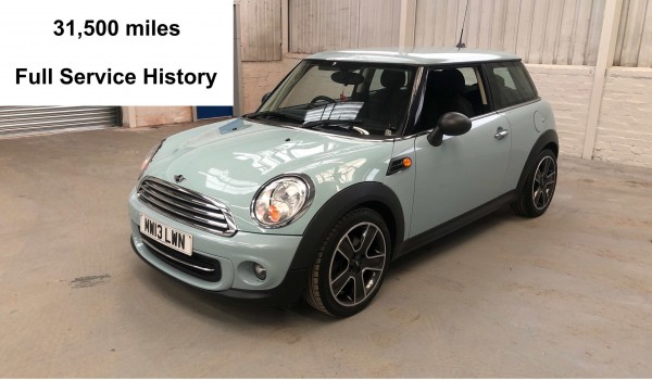 SOLD – 2013 MINI One Automatic in Ice blue with only 31500 miles from new SOLD